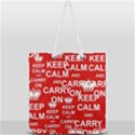 Keep Calm And Carry On Full Print Rope Handle Tote (Large) View1