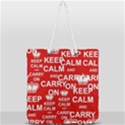 Keep Calm And Carry On Full Print Rope Handle Tote (Large) View2