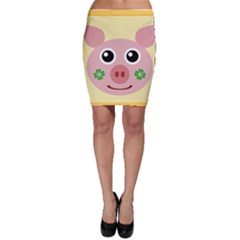 Luck Lucky Pig Pig Lucky Charm Bodycon Skirt by Sapixe