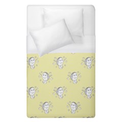 Cute Kids Drawing Motif Pattern Duvet Cover (single Size) by dflcprints