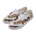 Pattern Motif Decor Women s Canvas Slip Ons View2