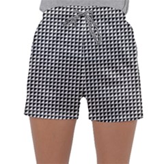 Triangulate Black And White Sleepwear Shorts by jumpercat