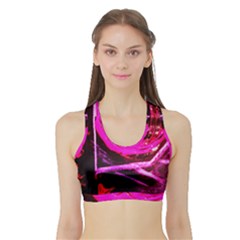 Calligraphy 2 Sports Bra With Border by bestdesignintheworld