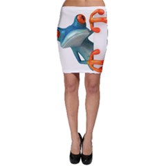 Tree Frog Illustration Bodycon Skirt by Sapixe