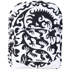 Ying Yang Tattoo Full Print Backpack by Sapixe