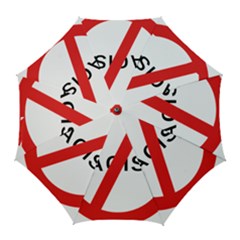 No Racism Golf Umbrellas by demongstore