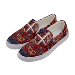 Complexity Chaos Structure Women s Canvas Slip Ons by Sapixe