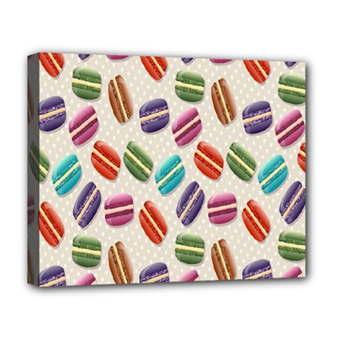 Macaron Macaroon Stylized Macaron Deluxe Canvas 20  X 16   by Sapixe