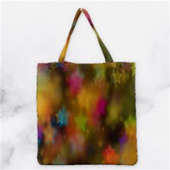 Star Background Texture Pattern Grocery Tote Bag by Sapixe