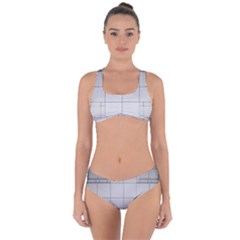 Abstract Architecture Contemporary Criss Cross Bikini Set by Sapixe