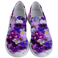 Graphic Background Pansy Easter Women s Lightweight Slip Ons by Sapixe