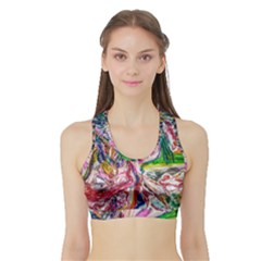 Budha Denied The Shine Of The World Sports Bra With Border by bestdesignintheworld