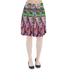 Budha Denied The Shine Of The World Pleated Skirt by bestdesignintheworld