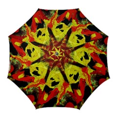 Fish And Bread1/1 Golf Umbrellas by bestdesignintheworld