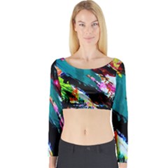 Tulips First Sprouts 6 Long Sleeve Crop Top by bestdesignintheworld