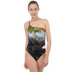 Highland Park 10 Classic One Shoulder Swimsuit by bestdesignintheworld