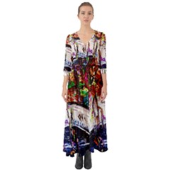 Gatchina Park Button Up Boho Maxi Dress by bestdesignintheworld