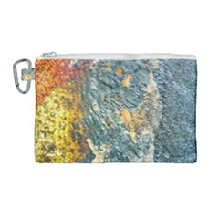 Colorful Abstract Texture  Canvas Cosmetic Bag (large) by dflcprints