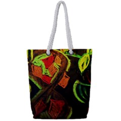 Girls Curiosity 4 Full Print Rope Handle Tote (small) by bestdesignintheworld