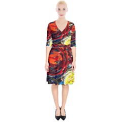 Sunset In A Mountains Wrap Up Cocktail Dress by bestdesignintheworld