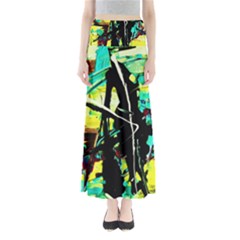 Dance Of Oil Towers 5 Full Length Maxi Skirt by bestdesignintheworld