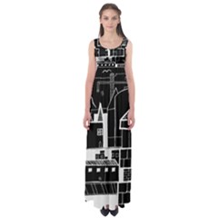 Drawing  Empire Waist Maxi Dress by ValentinaDesign