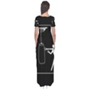 Drawing  Short Sleeve Maxi Dress View2