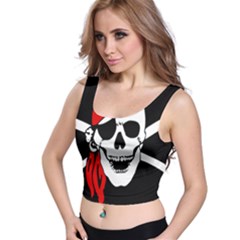 Pirate Skull Crop Top by StarvingArtisan