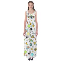 Space Pattern Empire Waist Maxi Dress by Valentinaart