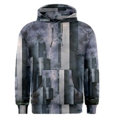 Digital Art City Cities Urban Men s Pullover Hoodie by Simbadda