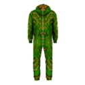 Wonderful Mandala Of Green And Golden Love Hooded Jumpsuit (Kids) View2