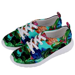 Flowers On The Tea Table Women s Lightweight Sports Shoes by bestdesignintheworld