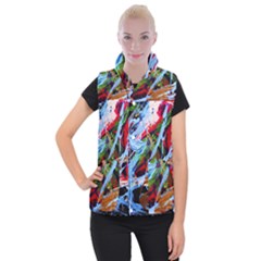 Blue Flamingoes 4 Women s Button Up Vest by bestdesignintheworld