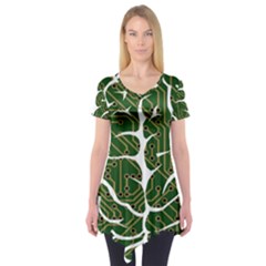 Circuit Anatomy Short Sleeve Tunic  by Simbadda