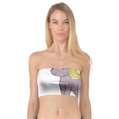 Unicorn Narwhal Mythical One Horned Bandeau Top by Simbadda