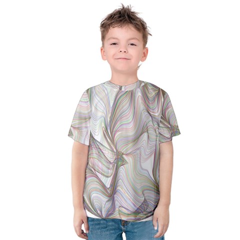 Abstract Geometric Line Art Kids  Cotton Tee by Simbadda