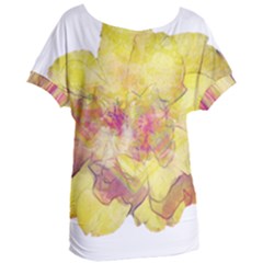 Yellow Rose Women s Oversized Tee by aumaraspiritart