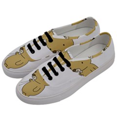 Cute Bear Cartoon Men s Classic Low Top Sneakers by Simbadda