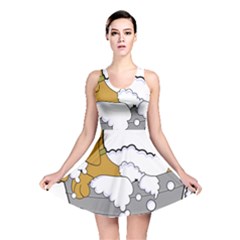 Dog Bath Grooming Reversible Skater Dress by Simbadda