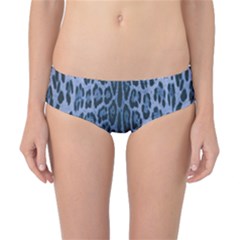 Blue Leopard Print Classic Bikini Bottoms by CasaDiModa