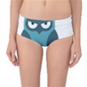 Owl Comic Animal Mid-Waist Bikini Bottoms View1