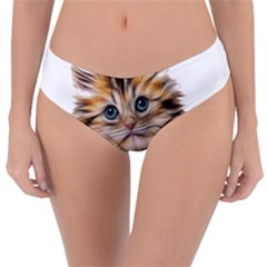 Kitten Mammal Animal Young Cat Reversible Classic Bikini Bottoms by Simbadda