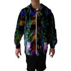 Night At The Foot Of Fudziama 1 Hooded Windbreaker (kids) by bestdesignintheworld