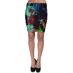 Night At The Foot Of Fudziama 2 Bodycon Skirt by bestdesignintheworld