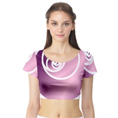 Rose Short Sleeve Crop Top by Jylart