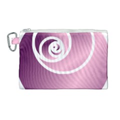 Rose  Canvas Cosmetic Bag (large) by Jylart