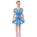 Abstract Design Kids  Short Sleeve Velvet Dress View1