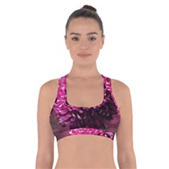 Majestic Flowers Cross Back Sports Bra by LoolyElzayat