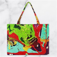 Untitled Island 6 Zipper Medium Tote Bag by bestdesignintheworld