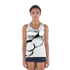 Dog Leash Lead Running Animal Sport Tank Top  by Nexatart